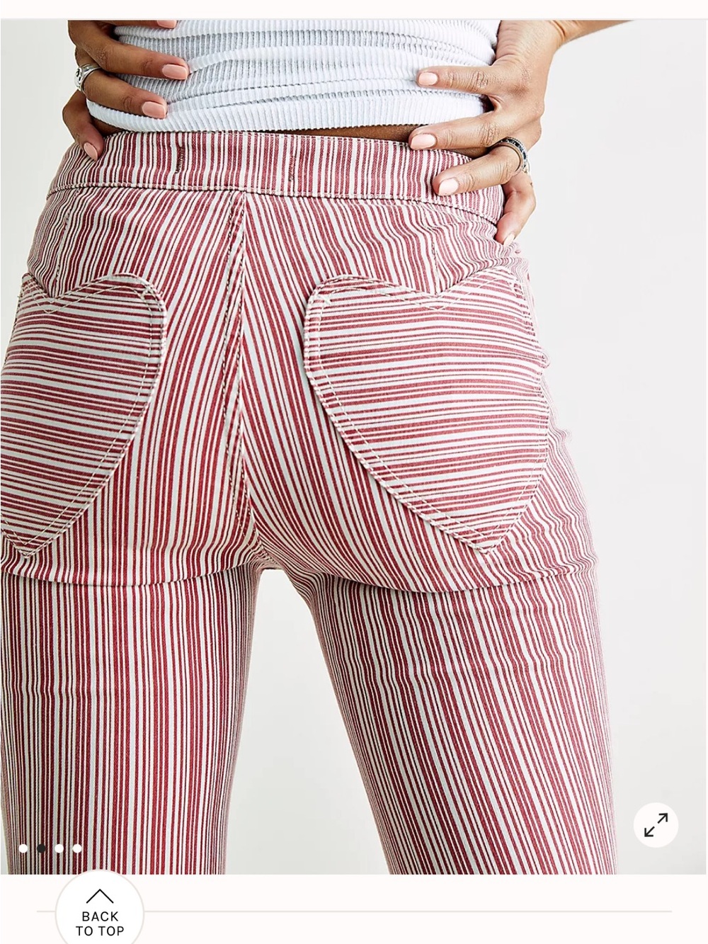Free People Be Mine Heart Pocket Bell Bottoms 30 - Picture 4 of 15